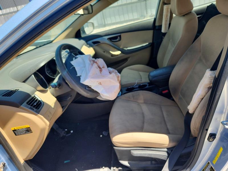 2013 Hyundai Elantra VIN KMHDH4AE9DU848092 COPART salvage auction — FRONT END, Ut - Salvage Certificate, sold $350 on 2026-07-24 (photo 7)