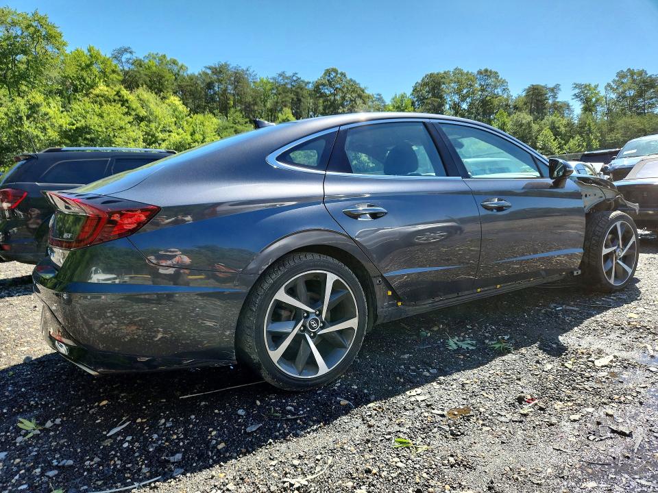 2021 Hyundai Sonata VIN 5NPEJ4J2XMH064047 COPART salvage auction — FRONT END, Id - Salvage Certificate Of Title, sold $200 on 2026-07-28 (photo 3)