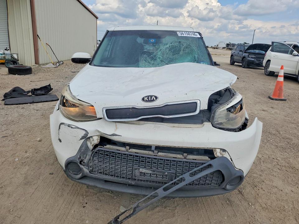 2014 Kia Soul VIN KNDJN2A20E7010673 COPART salvage auction — FRONT END, Tx - Salvage Vehicle Title, sold $500 on 2026-07-22 (photo 5)