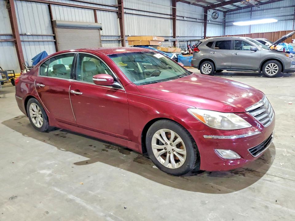 2013 Hyundai Genesis VIN KMHGC4DD4DU210217 COPART salvage auction — WATER/FLOOD, Fl - Cert Of Title-Flood & Rebuilt, sold $725 on 2026-07-13 (photo 4)