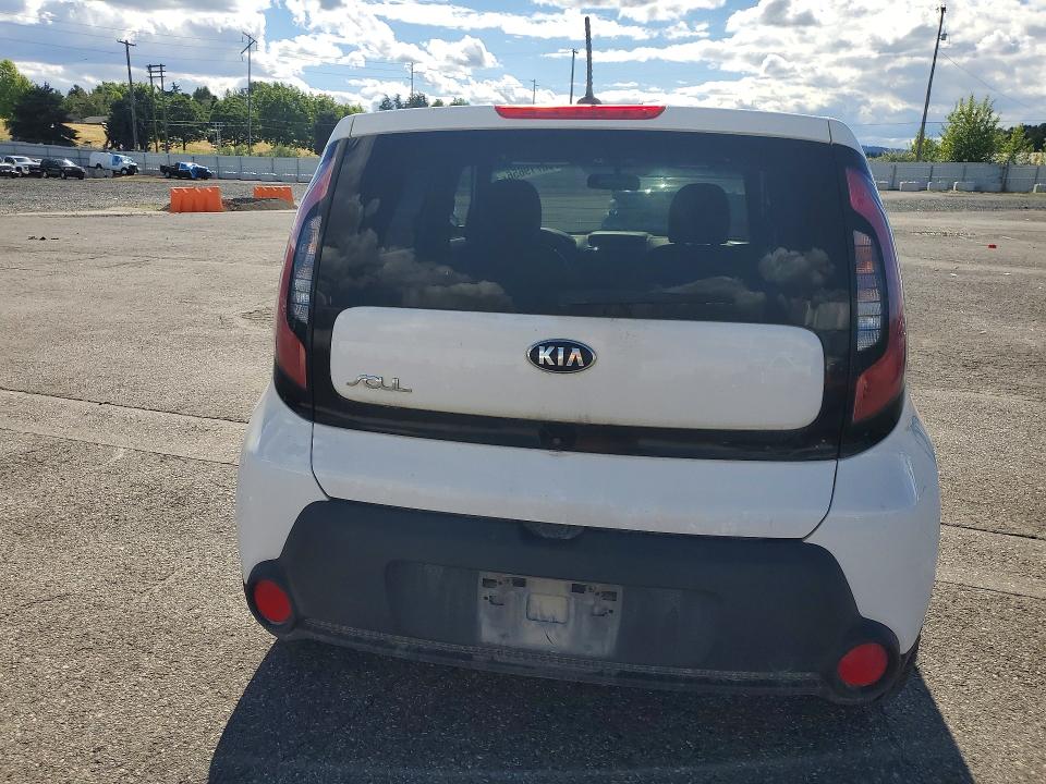 2015 Kia Soul VIN KNDJP3A52F7164989 COPART salvage auction — FRONT END, Or - Salvage Title Certificate, sold $625 on 2026-07-15 (photo 6)