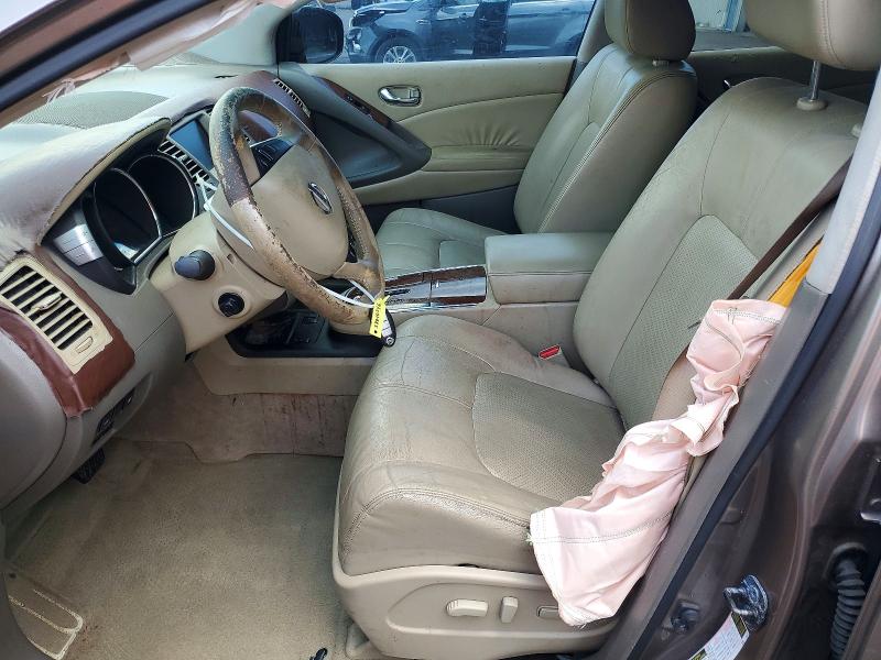 2010 Nissan Murano VIN JN8AZ1MU1AW008544 COPART salvage auction — FRONT END, FL - CERTIFICATE OF DESTRUCTION, sold $275 on 2026-07-22 (photo 7)