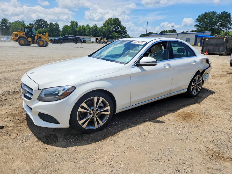 2018 Mercedes-benz C-klasse VIN 55SWF4JB5JU247726 COPART salvage auction — REAR END, La - Cert Of Title-Salvage, sold $8,300 on 2026-07-09 (photo 1)
