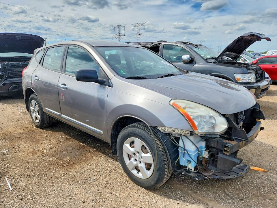 2013 Nissan Rogue VIN JN8AS5MV9DW631466 COPART salvage auction — FRONT END, Il - Salvage Certificate, sold $550 on 2026-07-16 (photo 4)