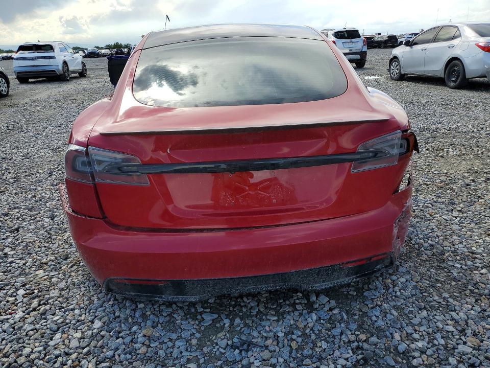 2021 Tesla Model s VIN 5YJSA1E66MF455905 COPART salvage auction — FRONT END, Co - Public - Salvage Title, sold $6,300 on 2026-08-04 (photo 6)