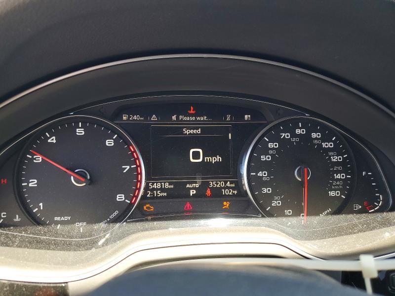 2019 Audi Q7 VIN WA1AAAF7XKD008012 COPART salvage auction — FRONT END, Nv - Salvage Title, sold $6,300 on 2026-07-13 (photo 9)