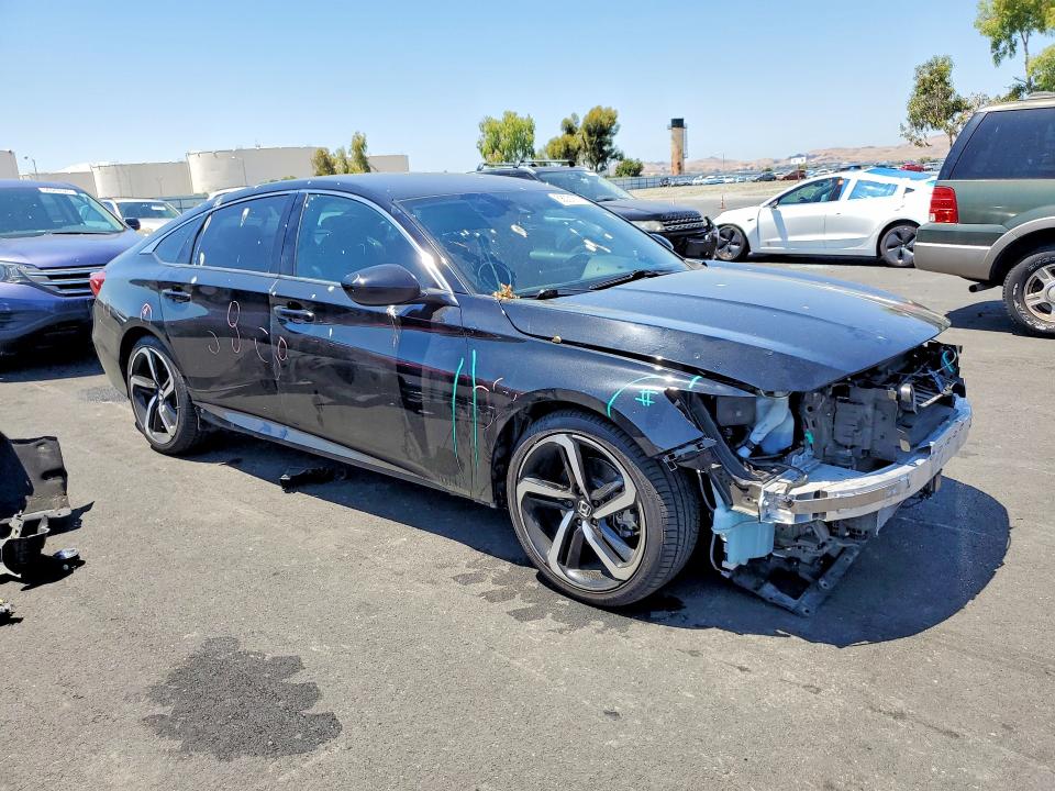 2021 Honda Accord VIN 1HGCV1F39MA079076 COPART salvage auction — FRONT END, CA - SALVAGE CERTIFICATE, sold $8,300 on 2026-07-27 (photo 4)