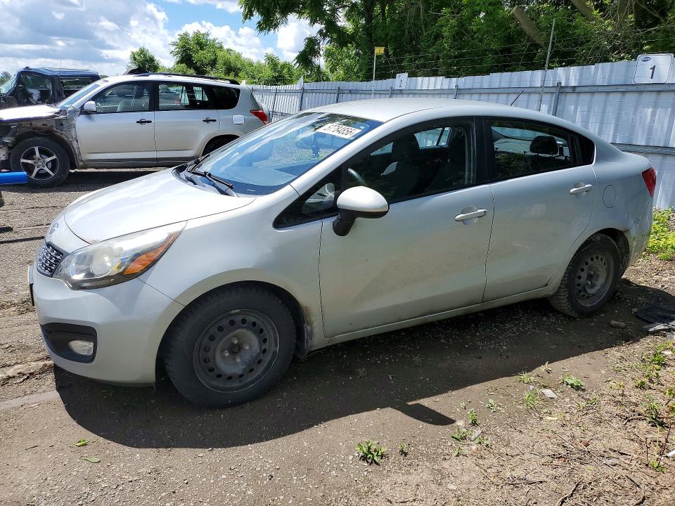 2013 Kia Rio VIN KNADM4A38D6100336 COPART salvage auction — UNDERCARRIAGE, On - Permit No Brand - Unfit, sold $250 on 2026-07-02 (photo 1)