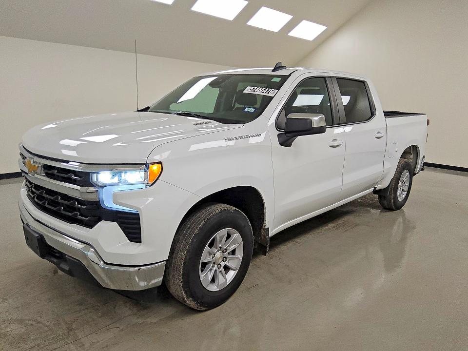 2024 Chevrolet Silverado 1500 VIN 1GCPACEK6RZ349728 COPART salvage auction — MINOR DENT/SCRATCHES, TX - CERTIFICATE OF TITLE, sold $18,400 on 2026-07-09 (photo 1)