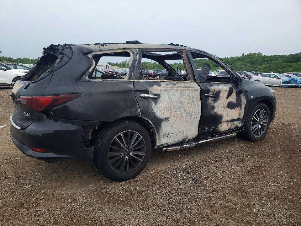2018 Infiniti Qx60 VIN 5N1DL0MM8JC520755 COPART salvage auction — INTERIOR BURN, IL - JUNKING CERT OF A VEHICLE, sold $250 on 2026-07-24 (photo 3)