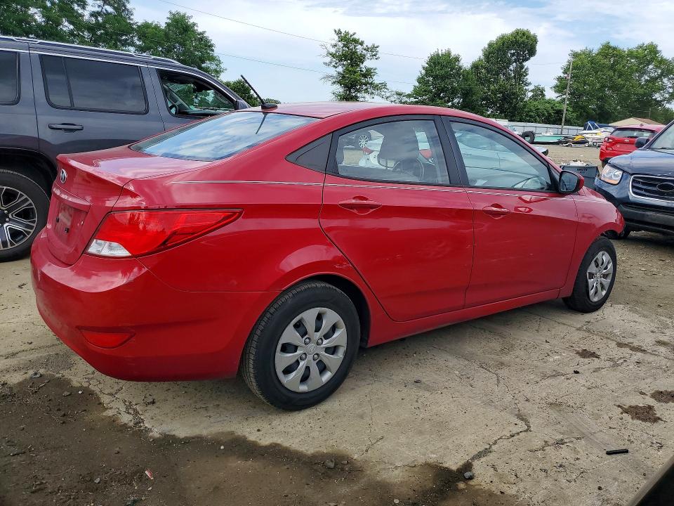 2016 Hyundai Accent VIN KMHCT4AE8GU991081 COPART salvage auction — FRONT END, Nj - Cert Of Title-Salvage, sold $850 on 2026-07-08 (photo 3)