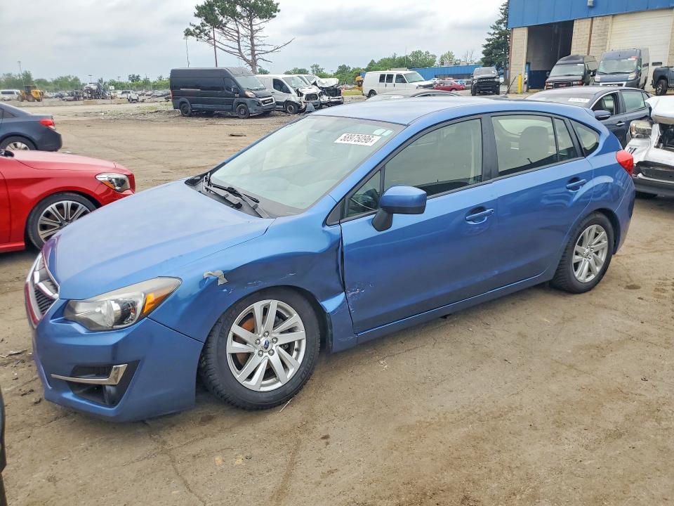2015 Subaru Impreza VIN JF1GPAC66FH215544 COPART salvage auction — FRONT END, Mi - Certificate Of Title, sold $925 on 2026-07-10 (photo 1)