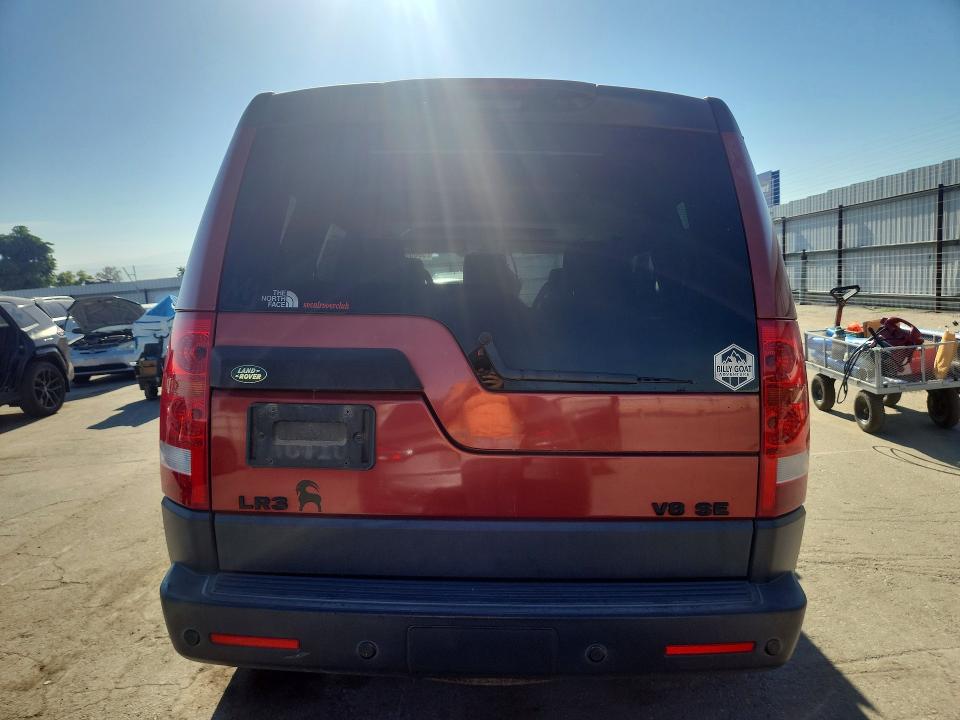 2006 Land rover Lr3 VIN SALAE25466A377165 COPART salvage auction — FRONT END, CA - SALVAGE CERTIFICATE, sold $225 on 2026-07-17 (photo 6)