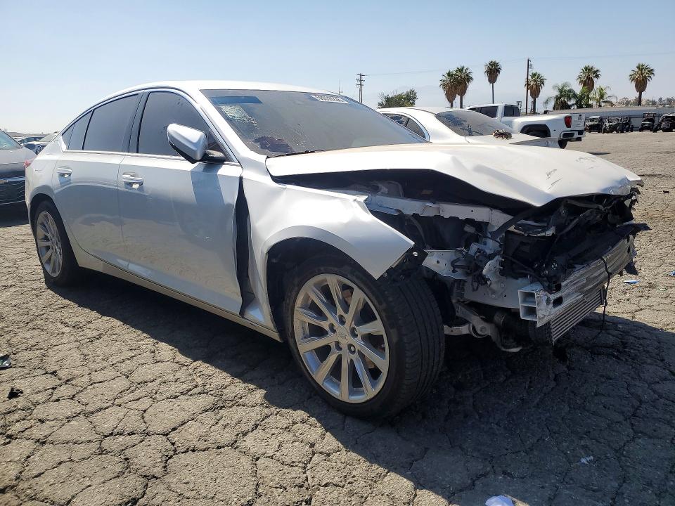2021 Cadillac Ct5 VIN 1G6DM5RK7M0116005 COPART salvage auction — FRONT END, Ca - Cert Of Title Or Salvage Acq (P), sold $3,750 on 2026-07-09 (photo 4)