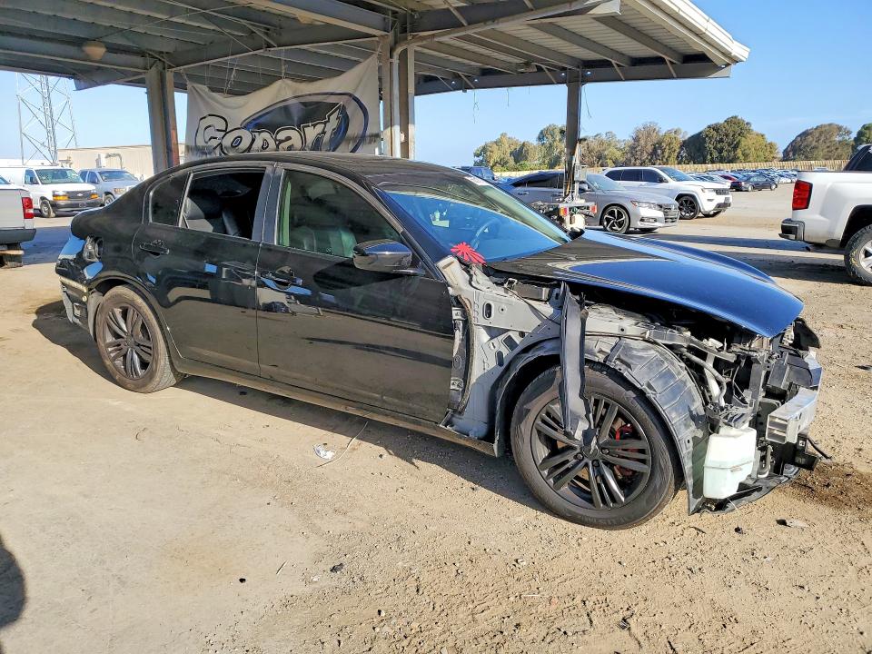 2013 Infiniti G VIN JN1CV6AP5DM713944 COPART salvage auction — VANDALISM, Ca - Salvage Certificate, sold $30 on 2026-07-28 (photo 4)