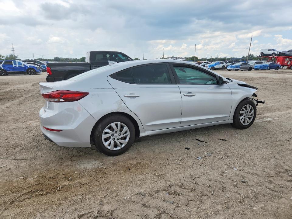 2017 Hyundai Elantra VIN KMHD74LF1HU402002 COPART salvage auction — FRONT END, Fl - Cert Of Title-Rebuilt (P), sold $975 on 2026-07-07 (photo 3)