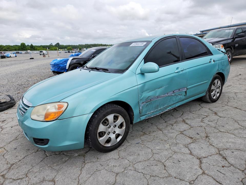 2007 Kia Spectra VIN KNAFE121875480208 COPART salvage auction — SIDE, Tn - Salvage Certificate, sold $700 on 2026-07-28 (photo 1)