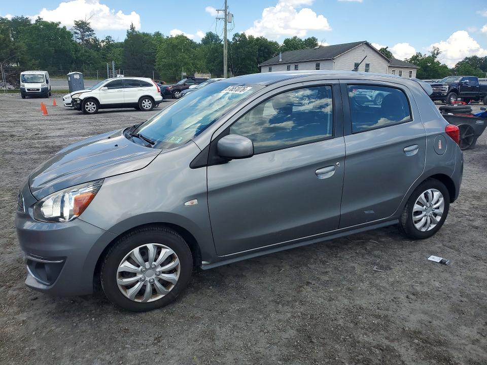 2017 Mitsubishi Mirage VIN ML32A3HJ1HH011593 COPART salvage auction — MINOR DENT/SCRATCHES, Pa - Cert Of Title, sold $950 on 2026-07-09 (photo 1)