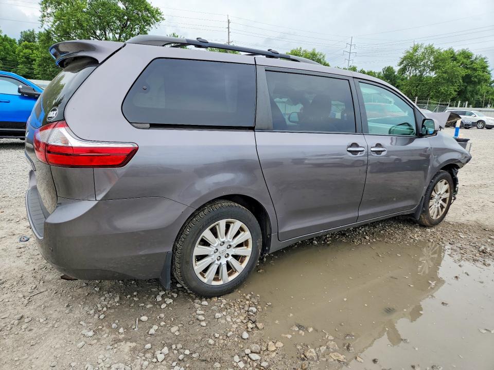 2015 Toyota Sienna VIN 5TDDK3DC4FS109777 COPART salvage auction — FRONT END, Oh - Cert Of Title-Salvage, sold $1,650 on 2026-07-18 (photo 3)