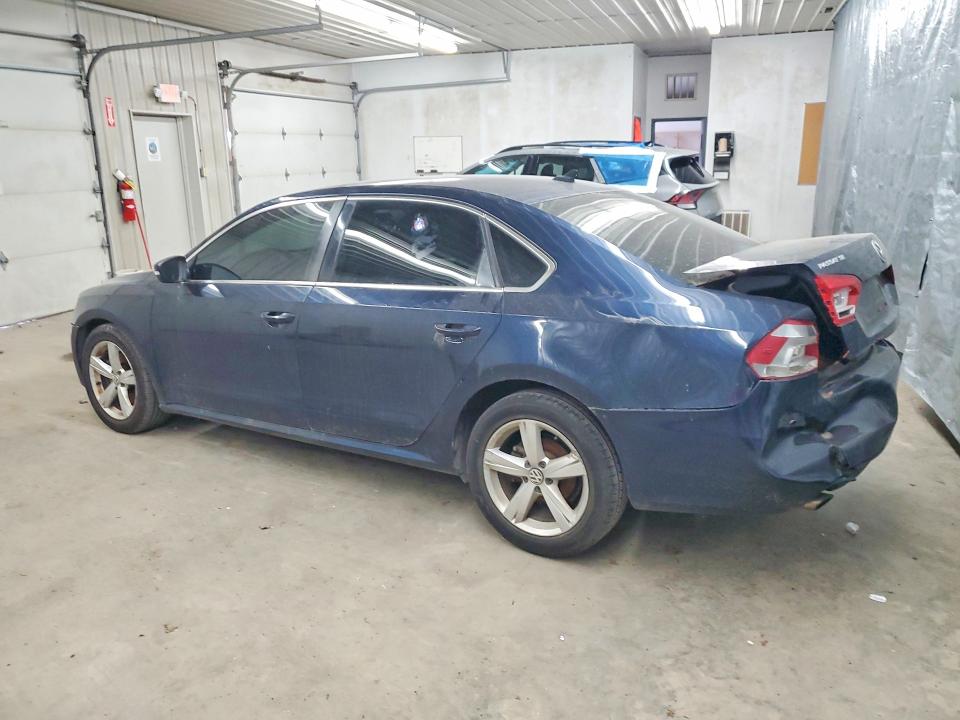2013 Volkswagen Passat VIN 1VWBH7A35DC086927 COPART salvage auction — REAR END, Wv - Certificate Of Title, sold $90 on 2026-07-07 (photo 2)