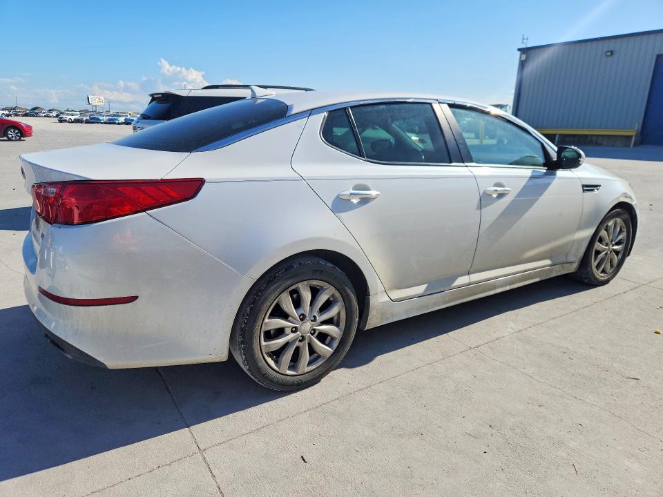 2014 Kia Optima VIN 5XXGN4A70EG322436 COPART salvage auction — FRONT END, Tx - Salvage Vehicle Title, sold $1,850 on 2026-07-31 (photo 3)