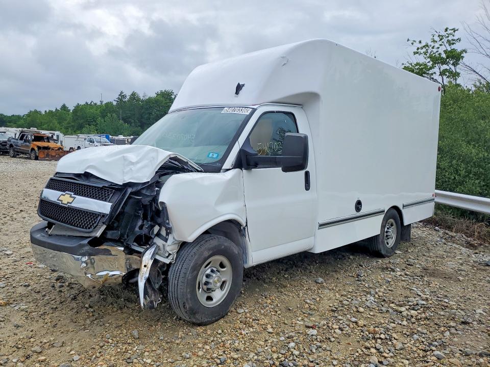 2023 Chevrolet Express 3500 VIN 1GB0GRFP3P1145899 COPART salvage auction — FRONT END, Nh - Certificate Of Title, sold $7,400 on 2026-07-14 (photo 1)