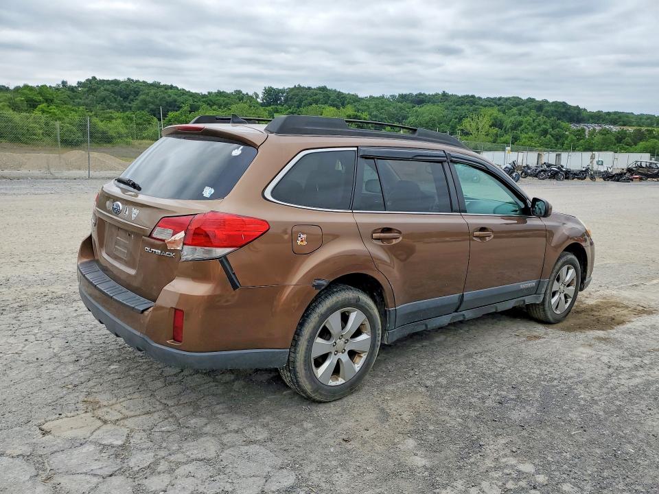 2011 Subaru Outback VIN 4S4BRCKC1B3383368 COPART salvage auction — MECHANICAL, Wv - Cert Of Title-Reconstructed, sold $375 on 2026-07-02 (photo 3)