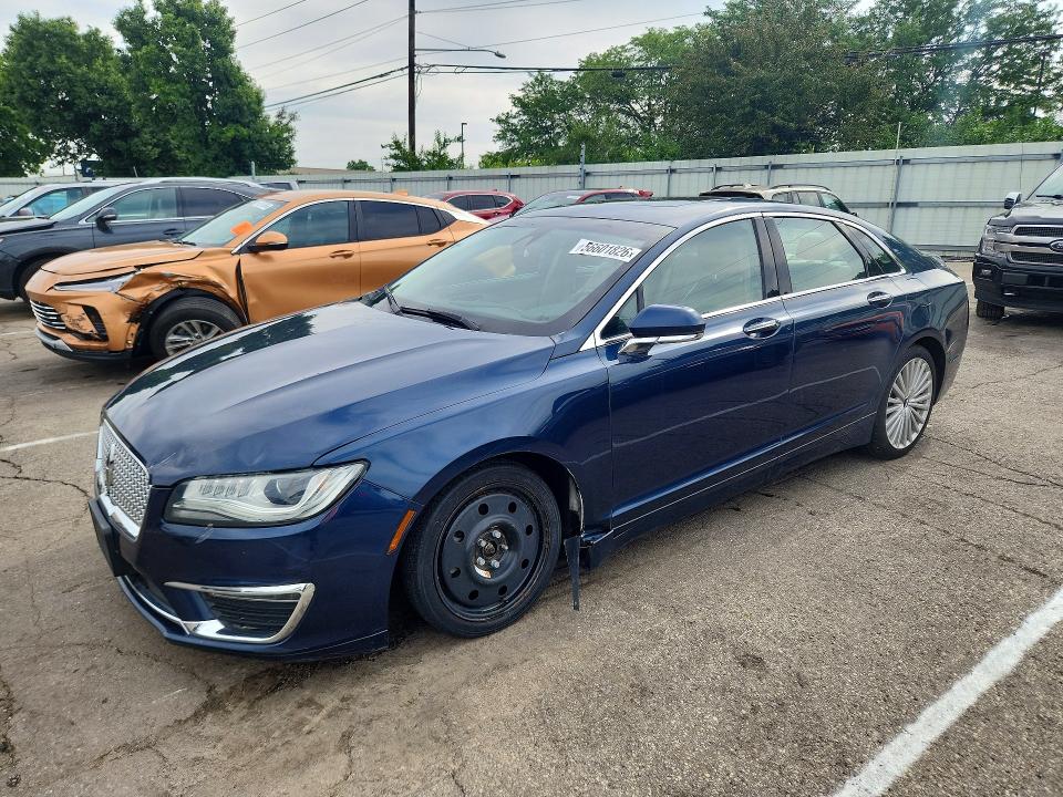 2017 Lincoln Mkz VIN 3LN6L5F93HR602113 COPART salvage auction — FRONT END, Oh - Certificate Of Title (P), sold $2,250 on 2026-07-31 (photo 1)