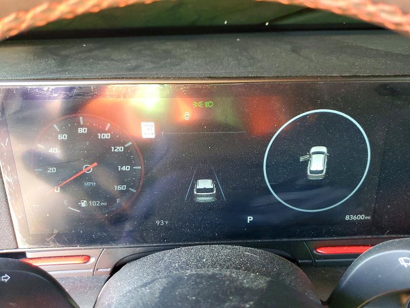 2024 Hyundai Kona VIN KM8HACA35RU052834 COPART salvage auction — FRONT END, Va - Cert Of Title - Salvage, sold $7,200 on 2026-07-10 (photo 9)