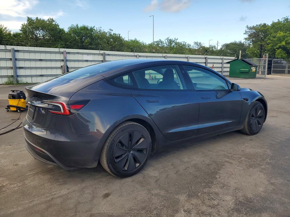 2024 Tesla Model 3 VIN 5YJ3E1EA7RF849613 COPART salvage auction — DAMAGE HISTORY, Fl - Cert Of Title Slvg Rebuildable (P), sold $12,600 on 2026-07-20 (photo 3)