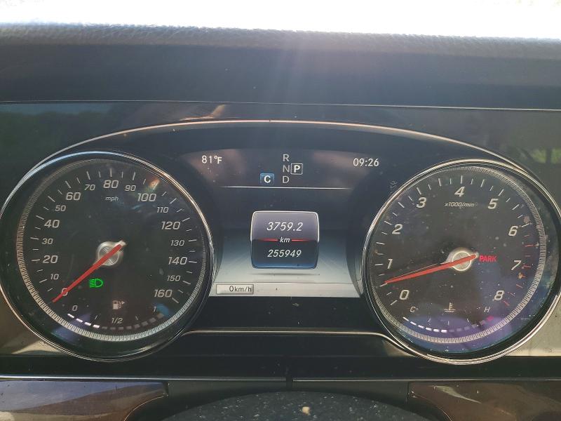 2018 Mercedes-benz E-klasse VIN WDDZF4KB2JA371562 COPART salvage auction — REAR END, Ma - Cert Of Title-Salvage, sold $5,300 on 2026-08-12 (photo 9)