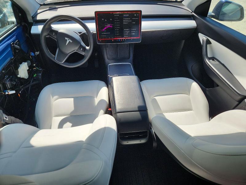 2021 Tesla Model y VIN 5YJYGDEE2MF130945 COPART salvage auction — FRONT END, Va - Cert Of Title - Salvage, sold $8,100 on 2026-07-14 (photo 8)