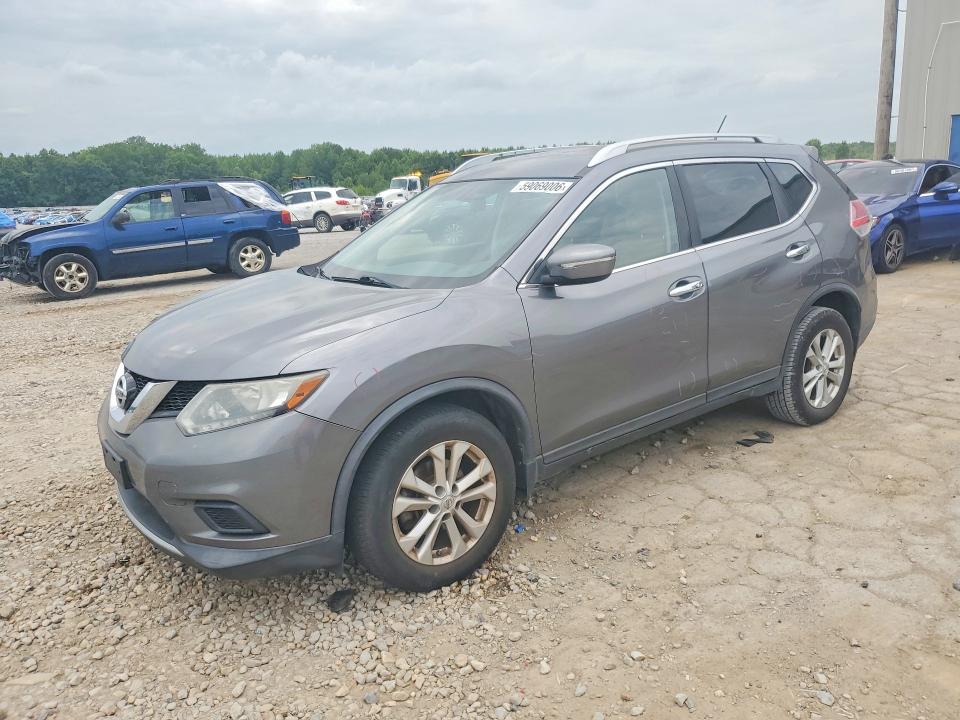 2015 Nissan Rogue VIN KNMAT2MT9FP559090 COPART salvage auction — REAR END, TN - SALVAGE CERTIFICATE (P), sold $3,350 on 2026-07-02 (photo 1)