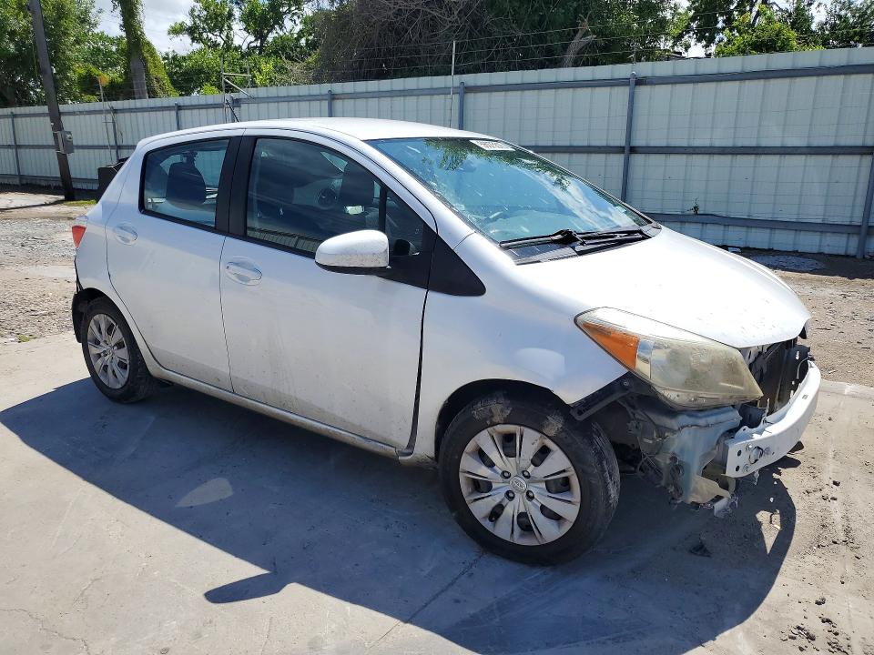 2014 Toyota Yaris VIN VNKKTUD3XEA000365 COPART salvage auction — FRONT END, Tx - Salvage Vehicle Title, sold $1,800 on 2026-07-07 (photo 4)