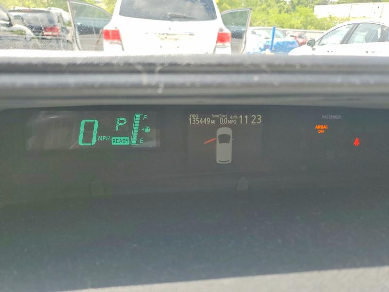 2012 Toyota Prius VIN JTDKDTB3XC1525894 COPART salvage auction — WATER/FLOOD, Oh - Cert Of Title-Salvage Flood, sold $1,400 on 2026-07-31 (photo 9)