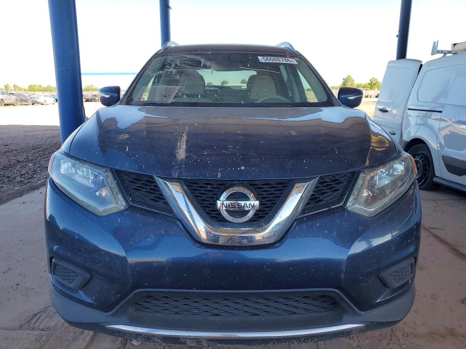 2015 Nissan Rogue VIN KNMAT2MT7FP514357 COPART salvage auction — REAR END, Az - Cert Of Title - Salvage, sold $2,150 on 2026-07-16 (photo 5)