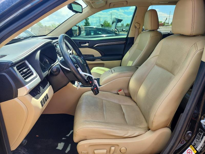 2014 Toyota Highlander VIN 5TDDKRFH5ES060082 COPART salvage auction — FRONT END, Il - Salvage Certificate, sold $6,100 on 2026-07-21 (photo 7)