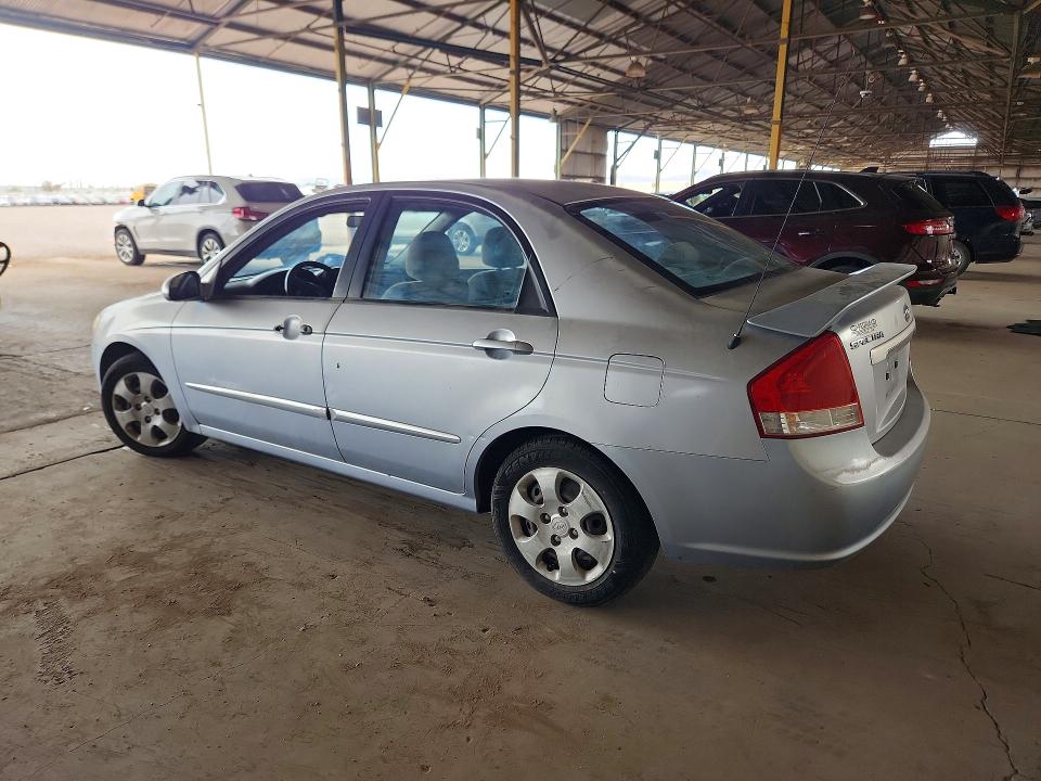 2007 Kia Spectra VIN KNAFE122875440851 COPART salvage auction — MINOR DENT/SCRATCHES, Az - Certificate Of Title, sold $500 on 2026-07-08 (photo 2)