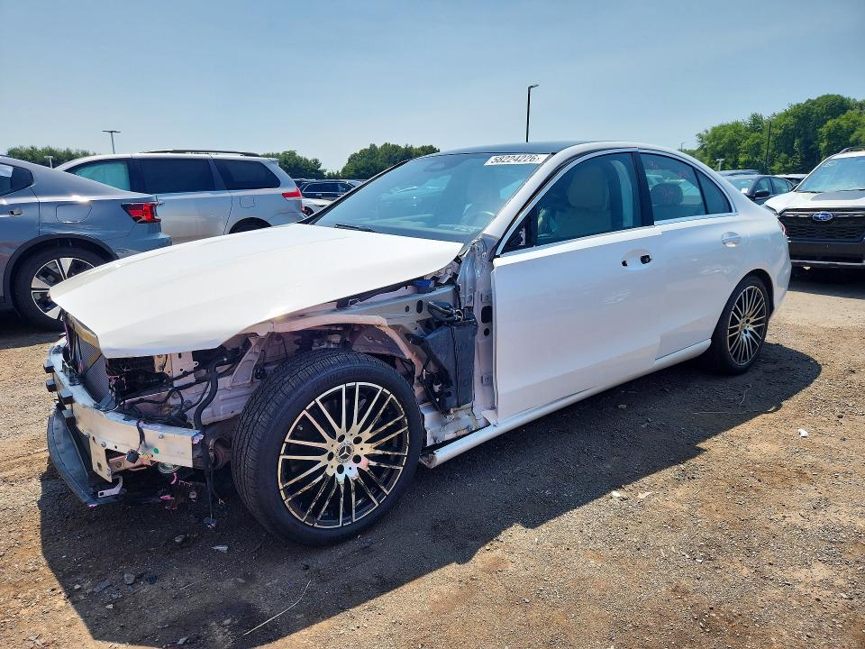 2022 Mercedes-benz C-klasse VIN W1KAF4HB5NR040583 COPART salvage auction — FRONT END, Ct - Cert Of Title-Salvage, sold $8,800 on 2026-07-30 (photo 1)