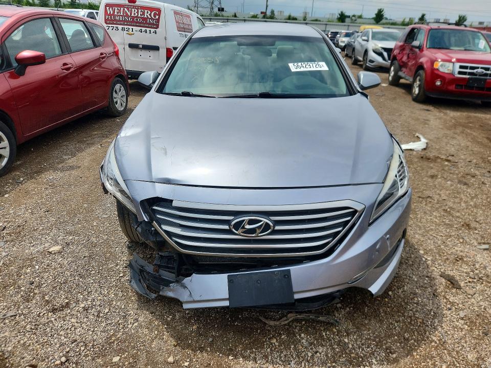 2015 Hyundai VIN 5NPE24AF1FH180529 COPART salvage auction — FRONT END, Il - Salvage Certificate, sold $950 on 2026-07-09 (photo 5)