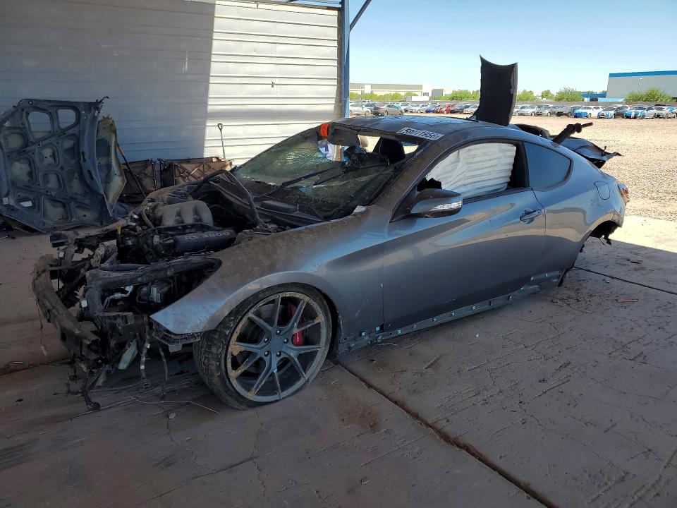 2011 Hyundai Genesis VIN KMHHU6KH4BU062182 COPART salvage auction — ROLLOVER, AZ - CERT OF TITLE - SALVAGE, sold $250 on 2026-07-14 (photo 1)