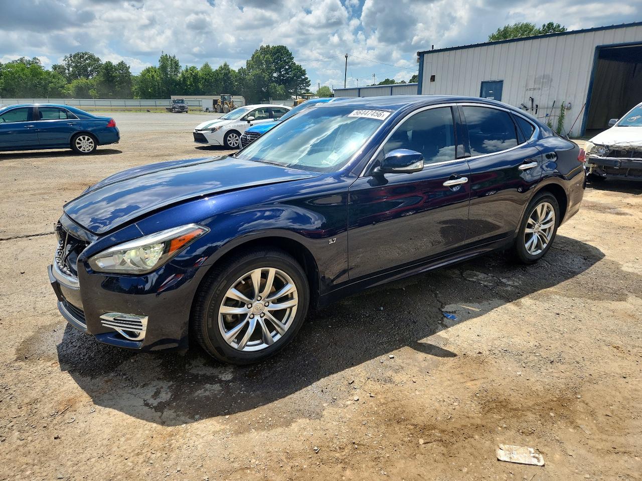 2019 Infiniti Q70 VIN JN1BY1AR8KM585588 COPART salvage auction — Front End, LA - CERT OF TITLE-SALVAGE, sold $3,050 on 2026-07-09 (photo 1)
