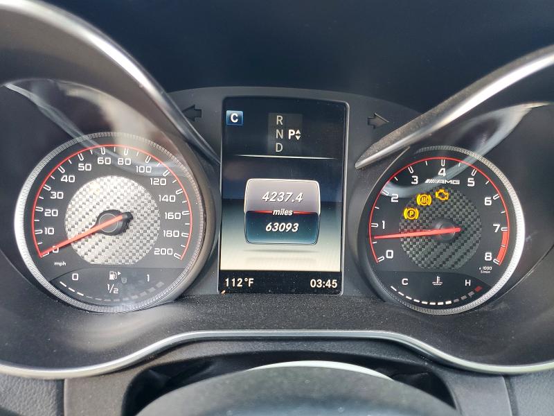 2018 Mercedes-benz C-klasse amg VIN WDDWJ8HB1JF646387 COPART salvage auction — SIDE, Nv - Salvage Title, sold $21,000 on 2026-08-05 (photo 9)