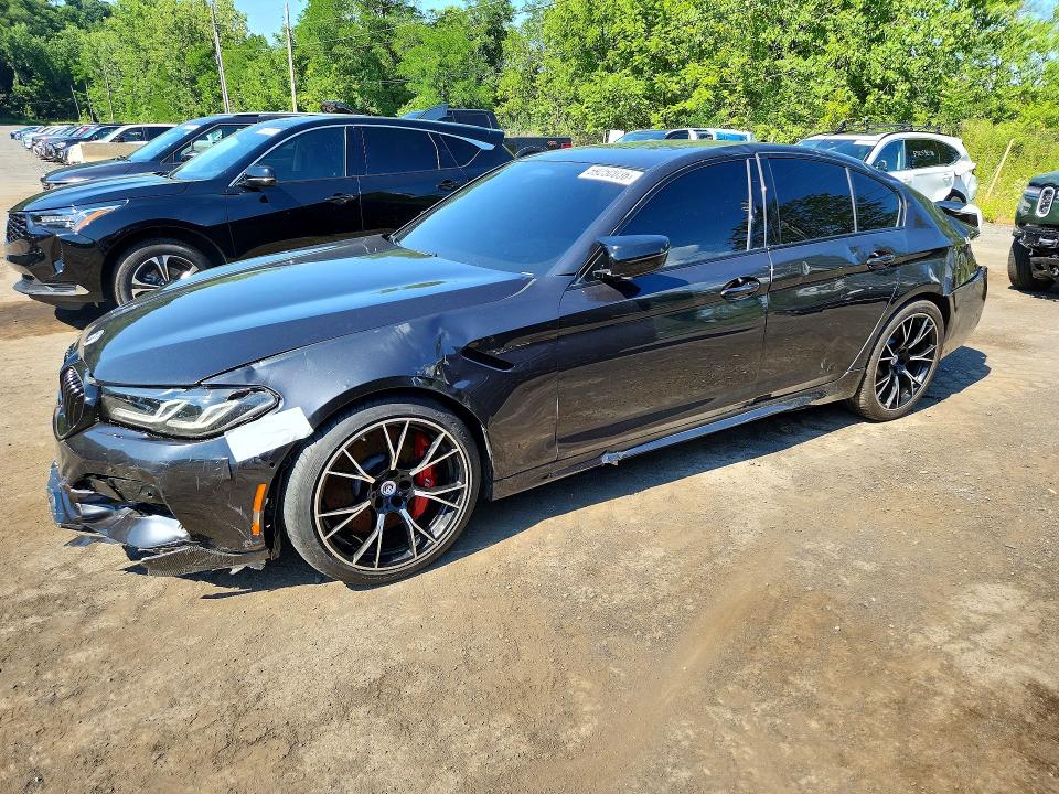 2023 BMW M5 VIN WBS83CH00PCL23031 COPART salvage auction — REAR END, NJ - CERT OF TITLE-SALVAGE, sold $39,000 on 2026-07-28 (photo 1)