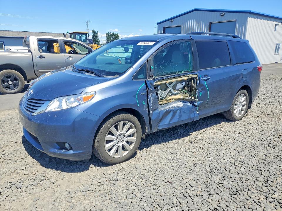 2017 Toyota VIN 5TDDZ3DC3HS160721 COPART salvage auction — SIDE, Wa - Bill Of Sale, sold $6,200 on 2026-07-22 (photo 1)