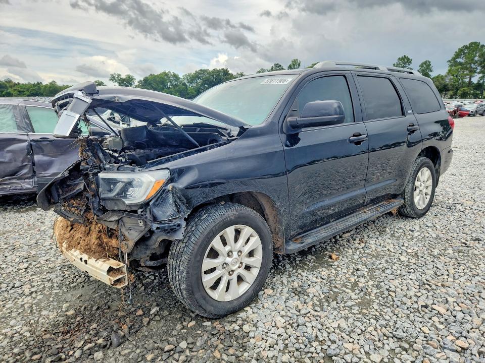 2018 Toyota Sequoia VIN 5TDZY5G11JS071413 COPART salvage auction — FRONT END, Ga - Cert Of Title-Salvage, sold $4,450 on 2026-07-09 (photo 1)