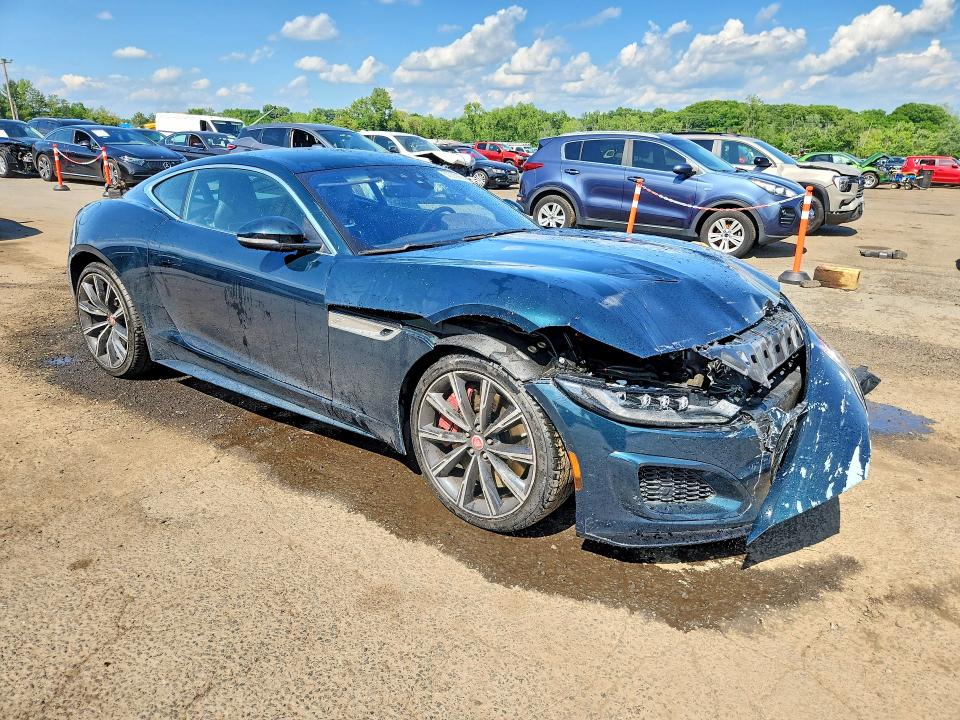 2021 Jaguar F-type VIN SAJD51FE0MCK73702 COPART salvage auction — FRONT END, Salvage Title, sold $16,900 on 2026-08-18 (photo 4)