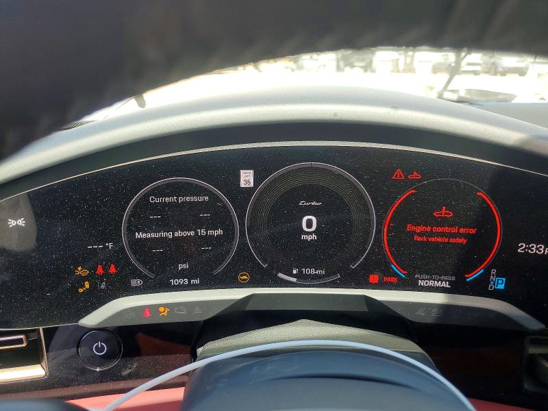 2025 Porsche VIN WP0AC2Y18SSA55567 COPART salvage auction — FRONT END, Ca - Salvage Certificate, sold $56,000 on 2026-08-11 (photo 9)