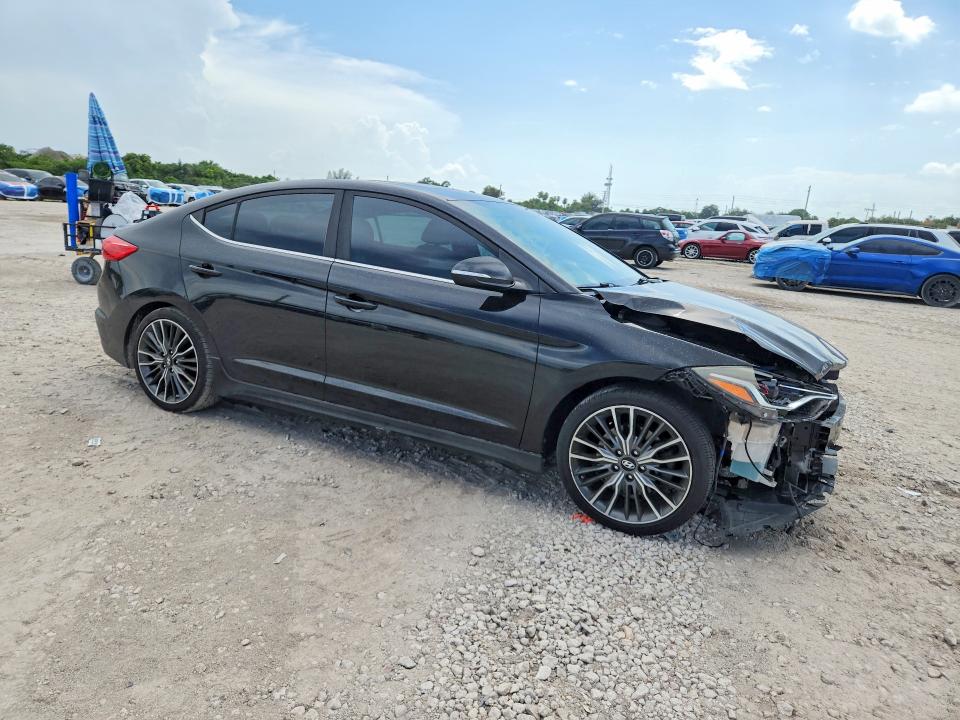 2018 Hyundai Elantra VIN KMHD04LB3JU720775 COPART salvage auction — FRONT END, Fl - Cert Of Title Slvg Rebuildable, sold $2,200 on 2026-07-09 (photo 4)
