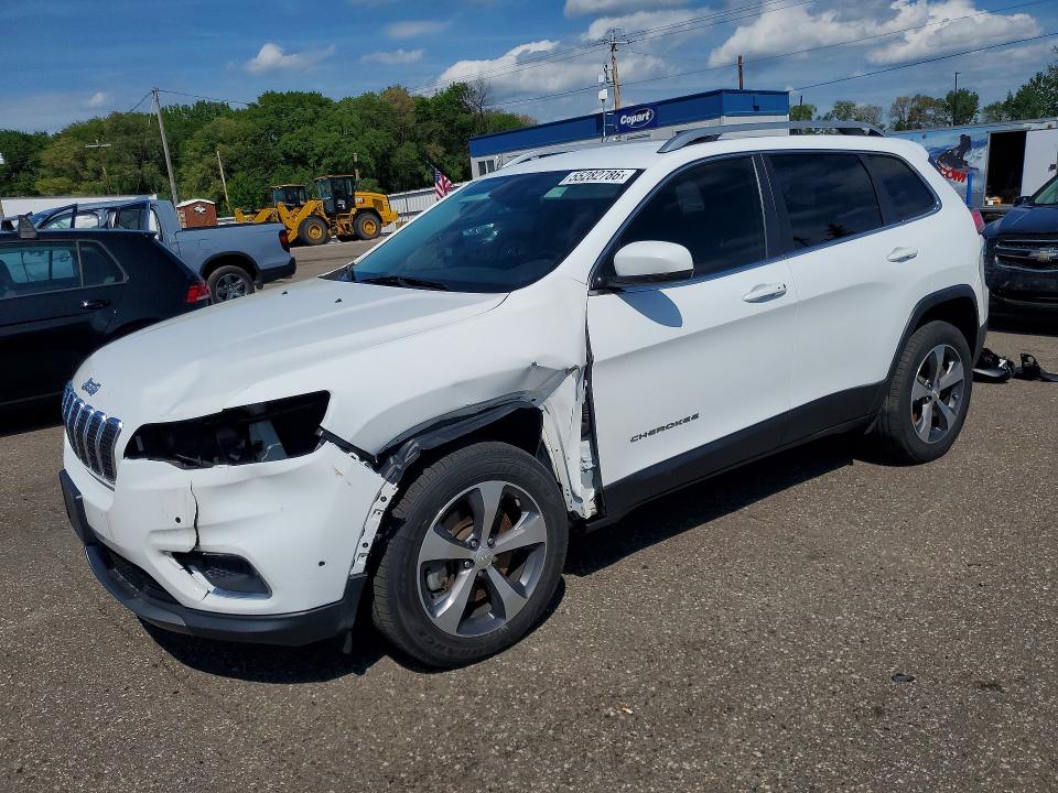 2019 Jeep Cherokee VIN 1C4PJMDN8KD179277 COPART salvage auction — FRONT END, Mn - Cert Of Title-Salvage, sold $4,200 on 2026-07-02 (photo 1)